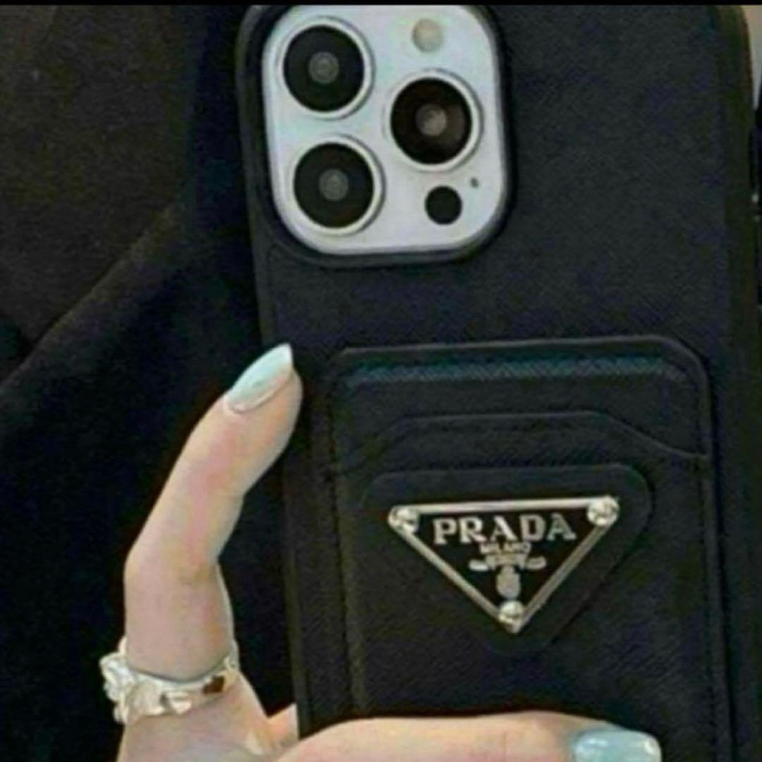 PRADA iPhoneケース ブラック 13pro - メルカリ
