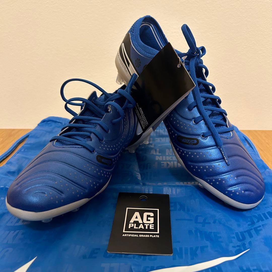【最終価格】新品未使用　ナイキ　ティエンポレジェンド10エリートAG 25cm NIKE ナイキ ティエンポ レジェンド 10 エリート AG-PRO(ブルー