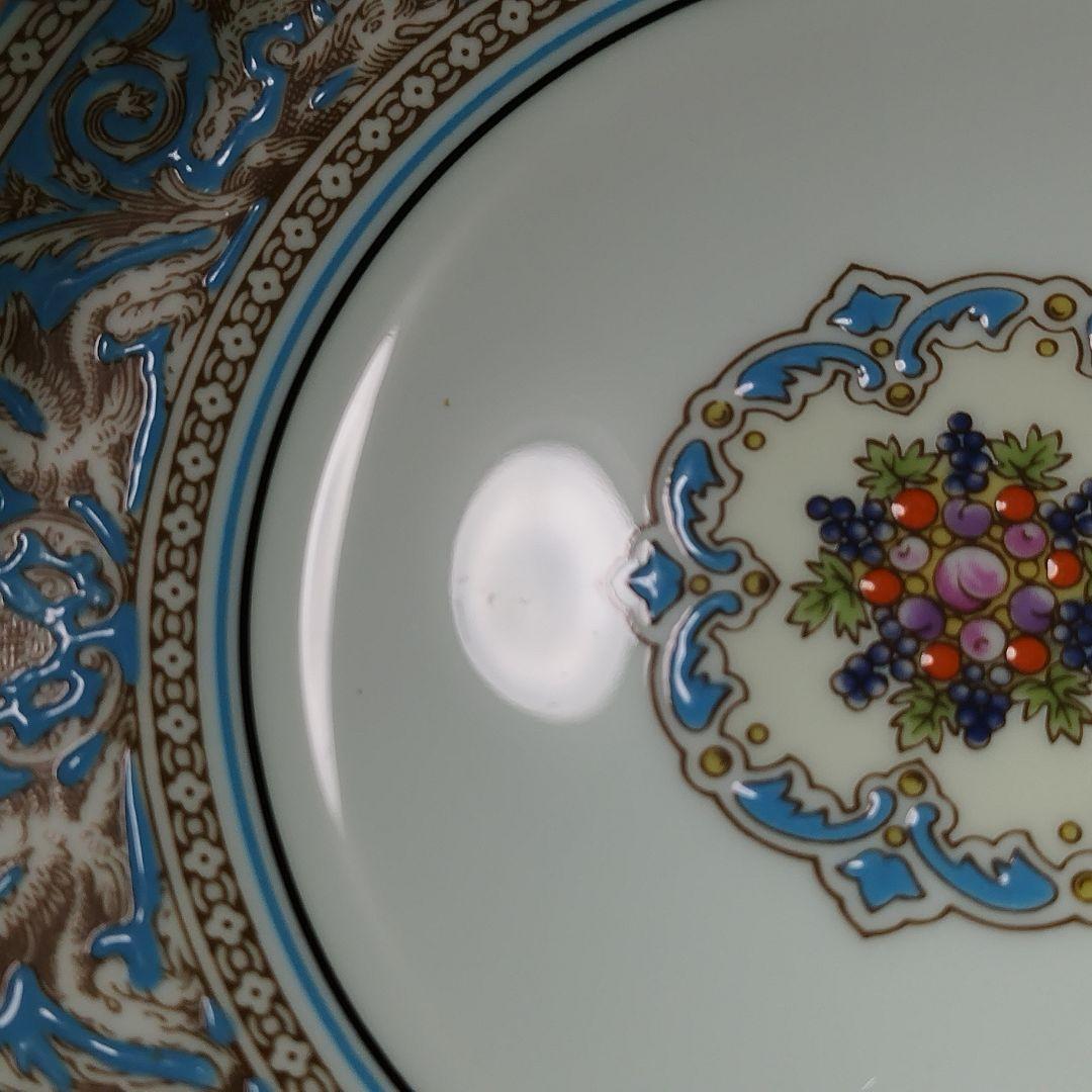 ウェッジウッド【フロレンティーンターコイズ】17.5cm プレート ６枚 黒壺