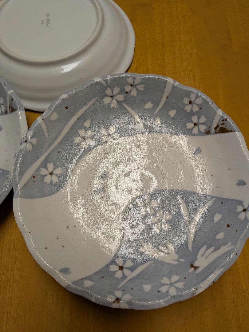 完全新品未使用20枚/美濃焼「志野うさぎ」シリーズ/2和盛皿や