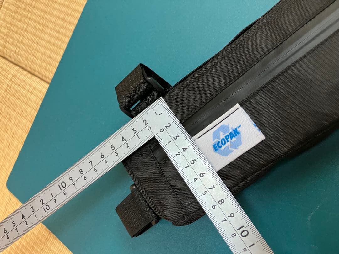 ハンドメイドフレームバッグ　ECO-PAK ブラック　46.5cm