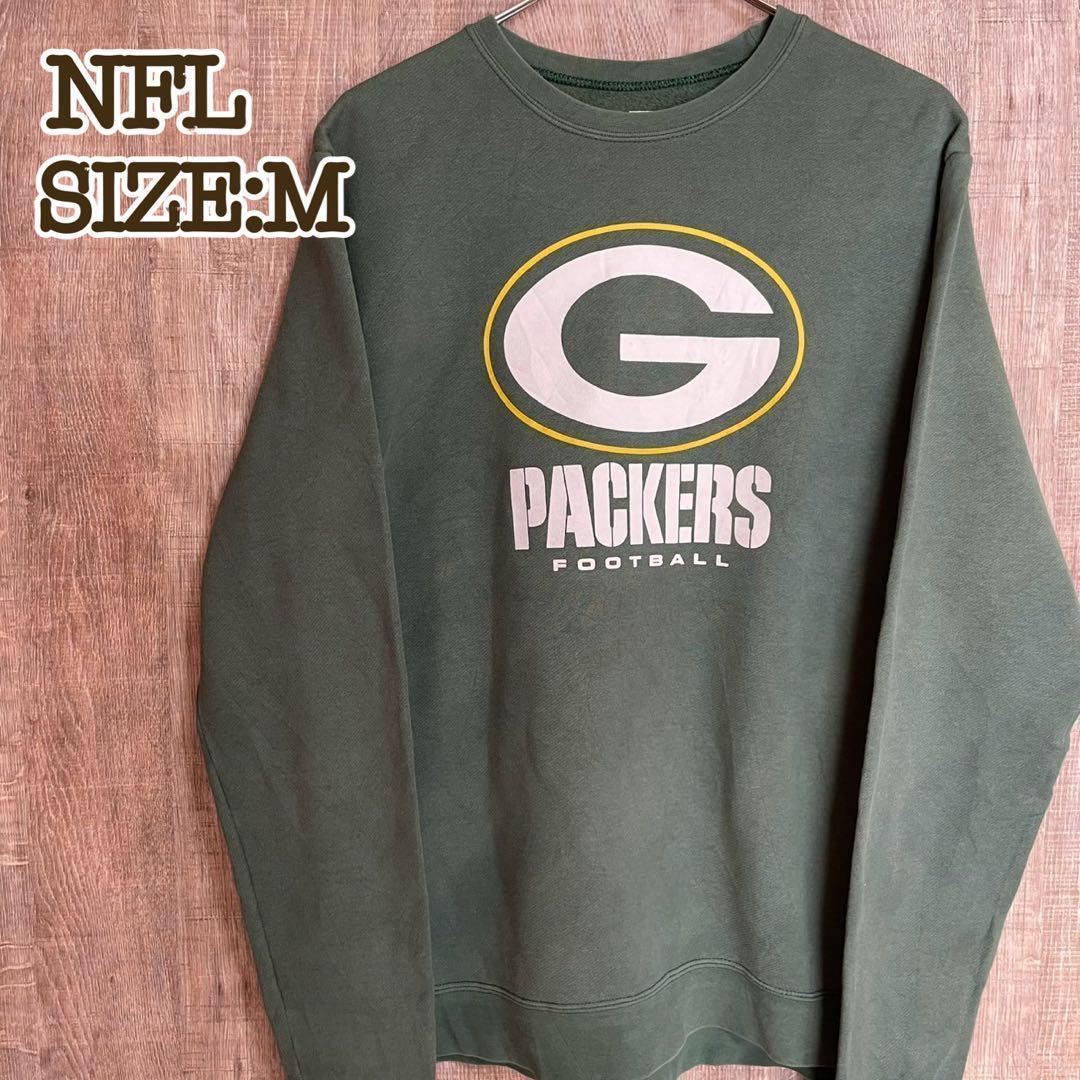 NFL グリーンベイ/パッカーズ スウェット 緑 チームロゴ M - メルカリ