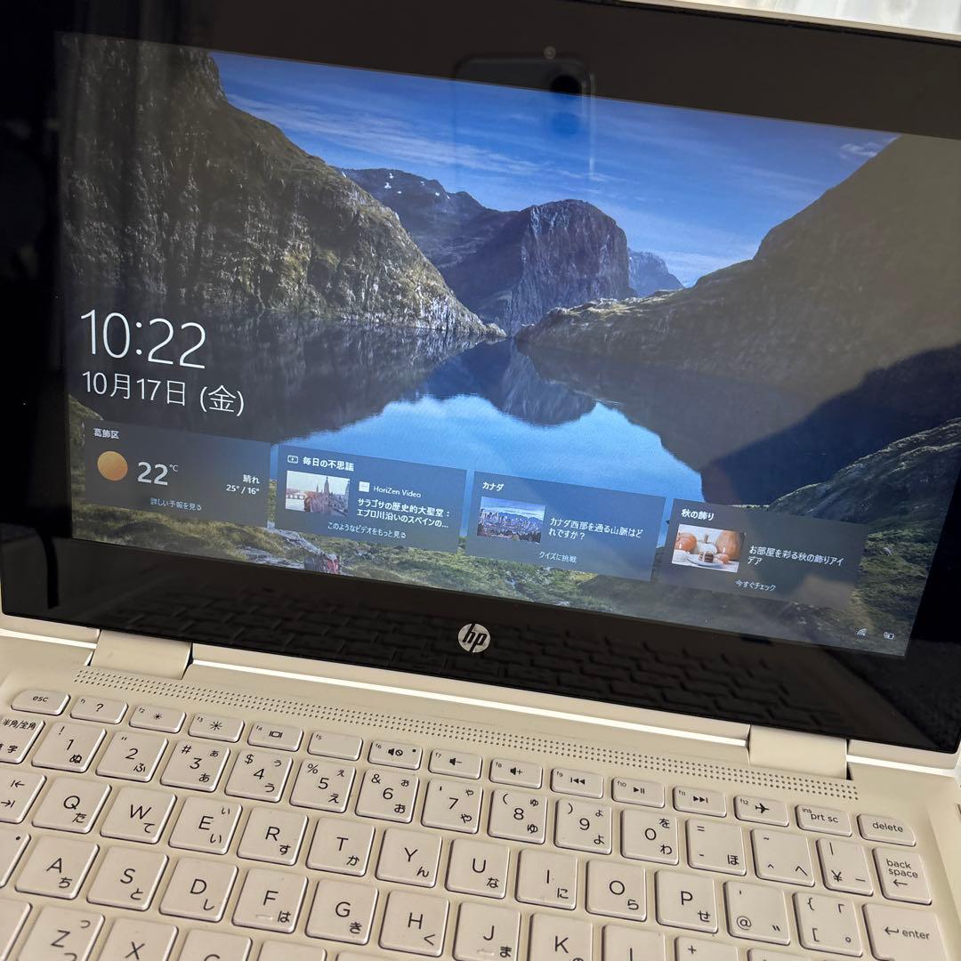 タッチパネル対応HPノートパソコンSSD128GBメモリ8GB （タッチペン付き