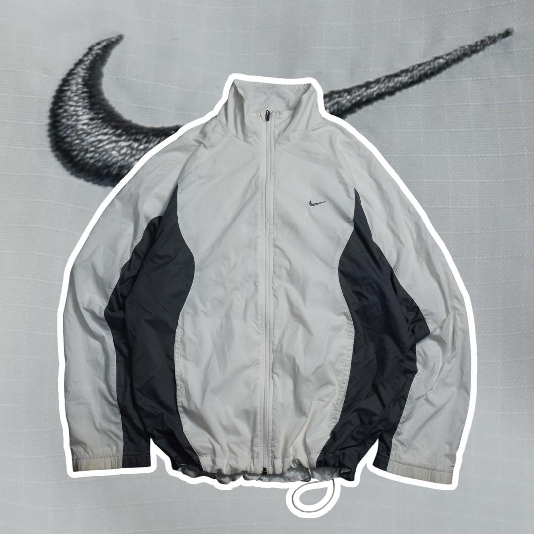 00s y2k NIKE ナイロンジャケット ドローコード ホワイト 短丈 - メルカリ