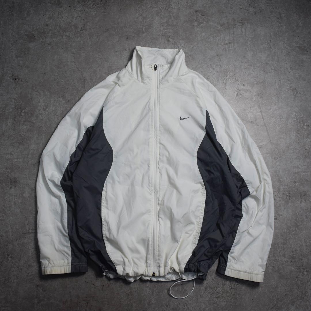 00s y2k NIKE ナイロンジャケット ドローコード ホワイト 短丈 - メルカリ