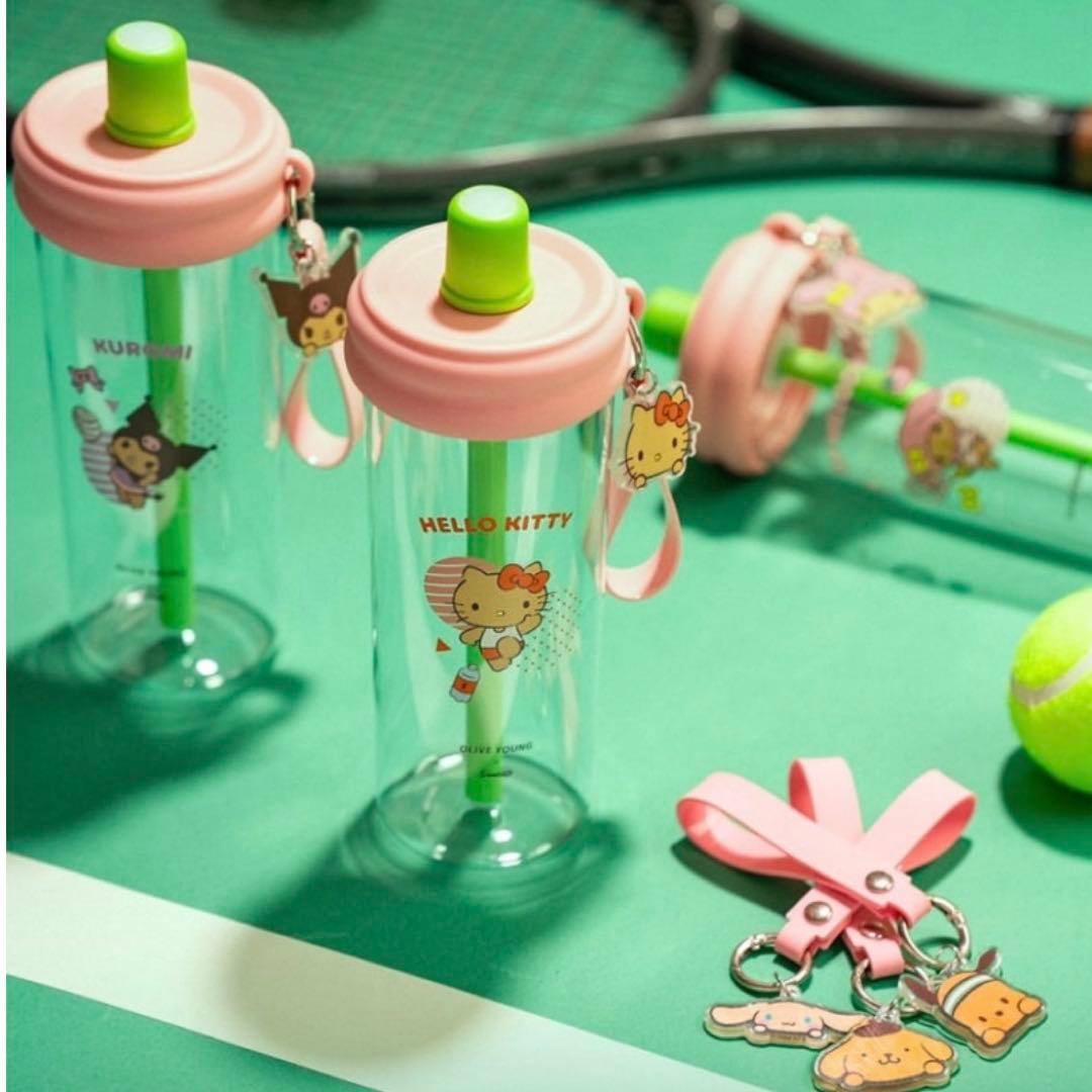 オリーブヤング サンリオ 日焼けキティ タンブラー ボトル マイメロ