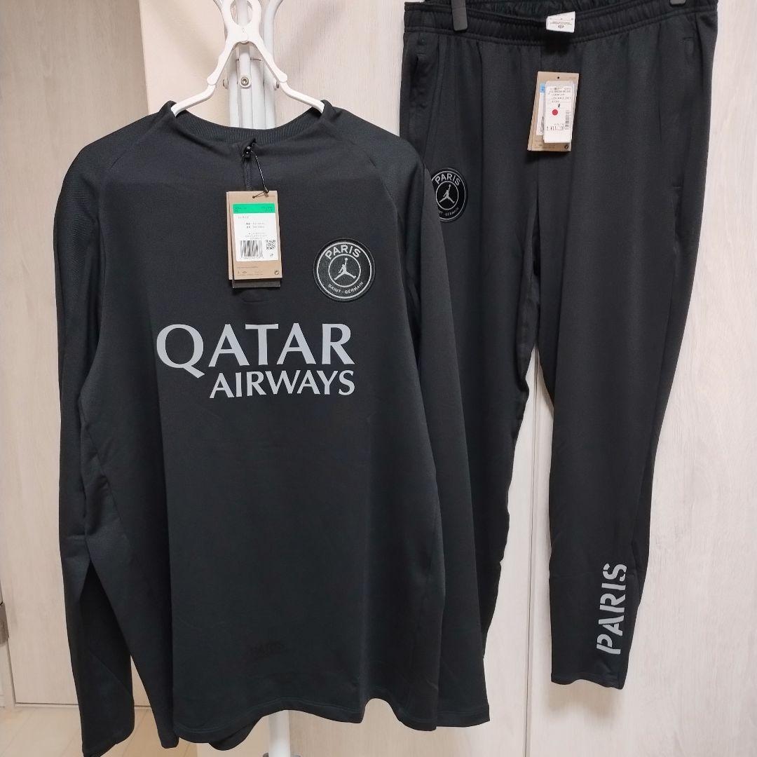 新品JORDANパリサンジェルマン PSGドリルトップ上下セット上XL下L