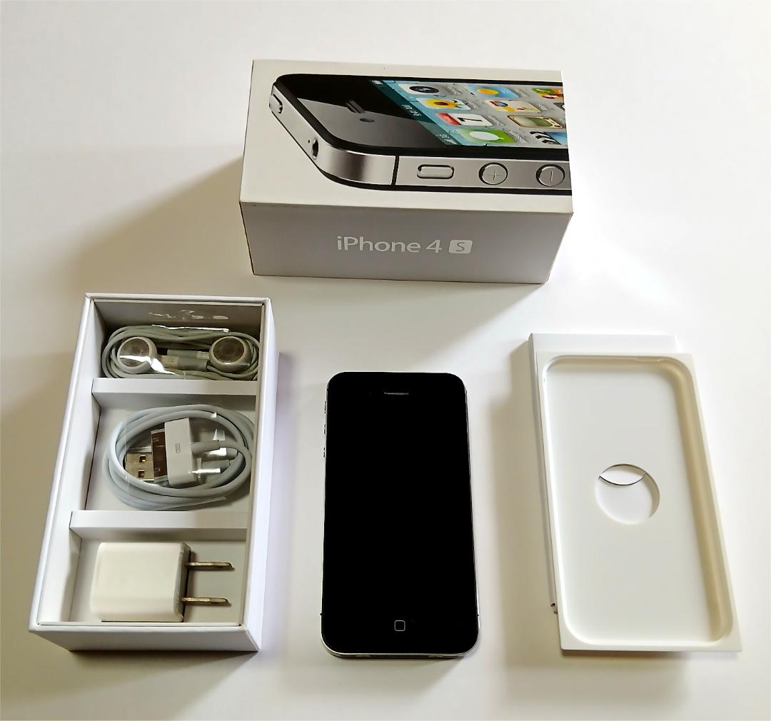 Softbank iPhone 4s 黒- 極上状態 100% バッテリー - メルカリ