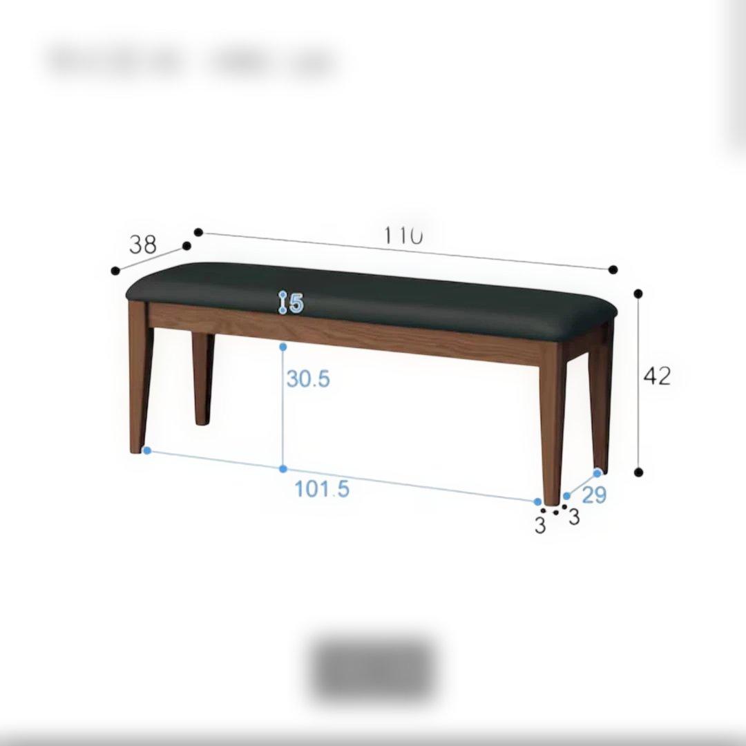 合成皮革ダイニングベンチ 110cm ニトリ - メルカリ
