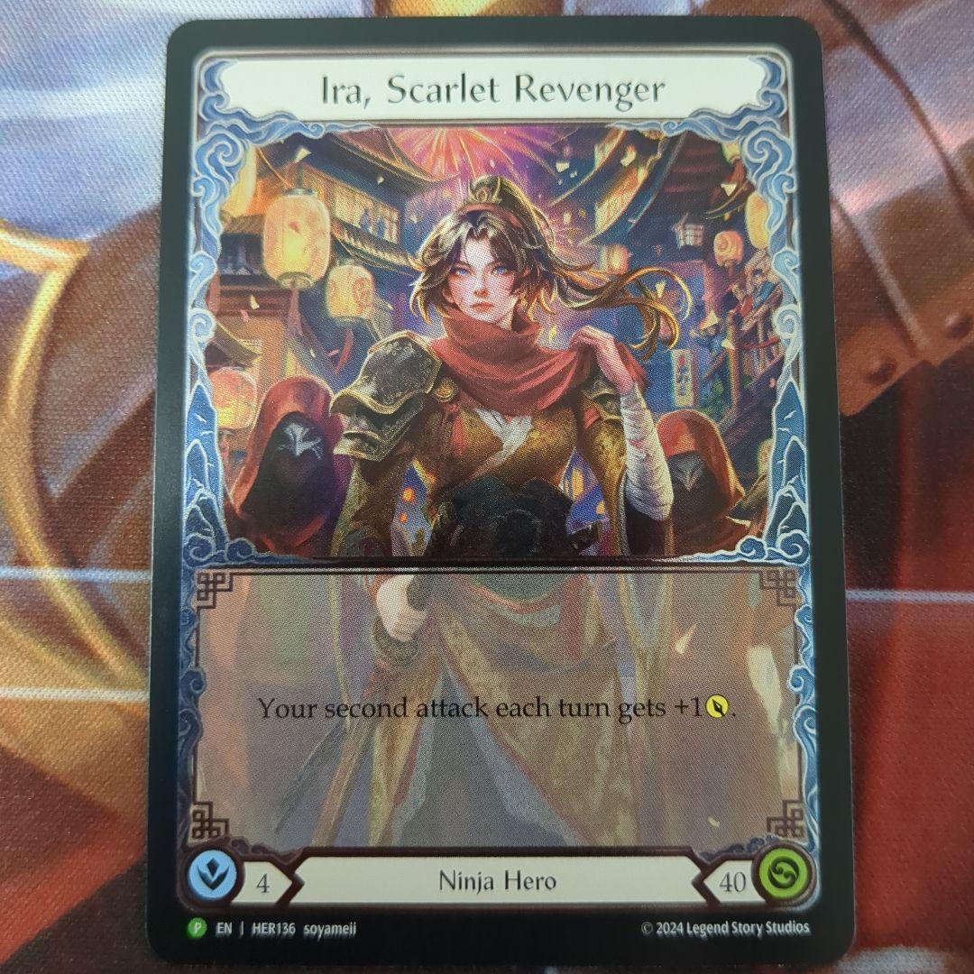 FaB Ira, Scarlet Revenger CF プロモ HER136 EN】【Cold Foil】[Ninja] Ira, Scarlet Revenger / 緋色の復讐者