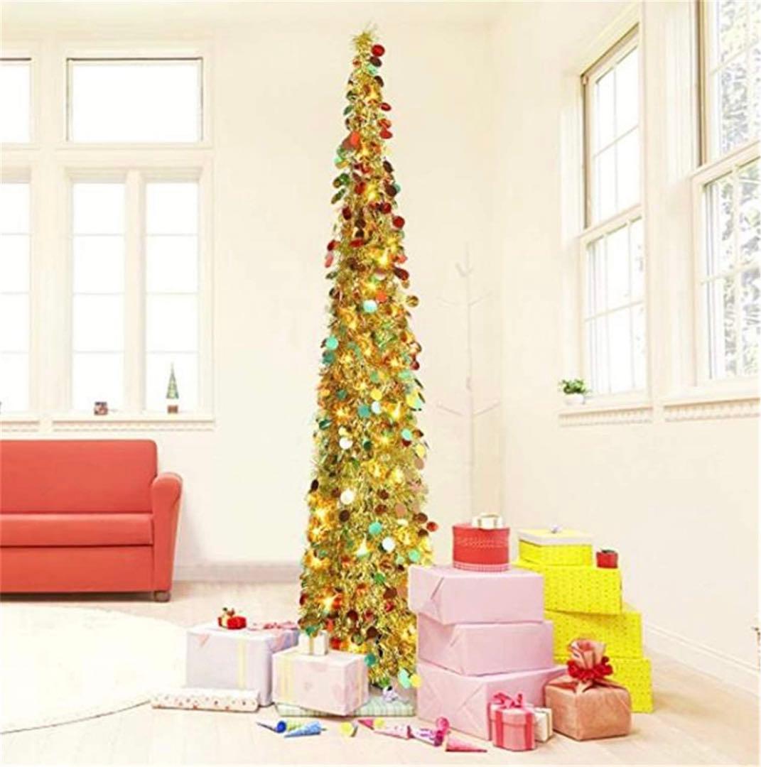 折りたたみ式ポップアップクリスマスツリー簡単な組み立て 130センチ