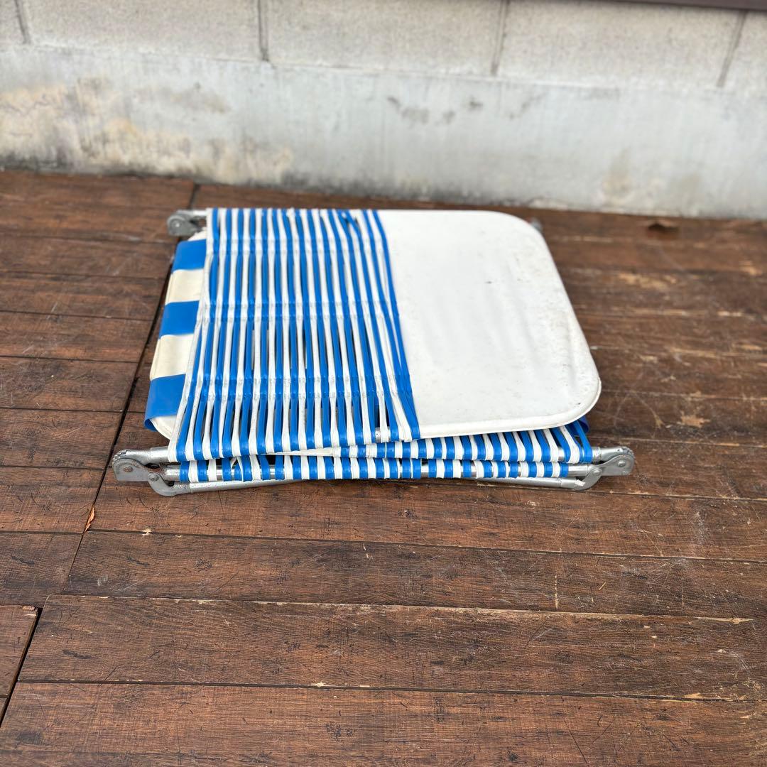 昭和レトロ ビーチチェア サマーベッド リクライニングチェア