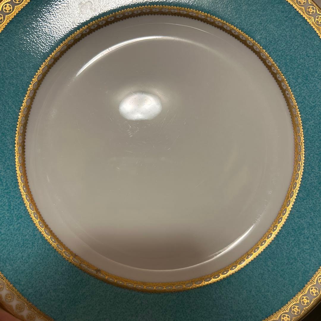 ウェッジウッド　ユーランダー　ターコイズ　デザートプレート　20.5cm