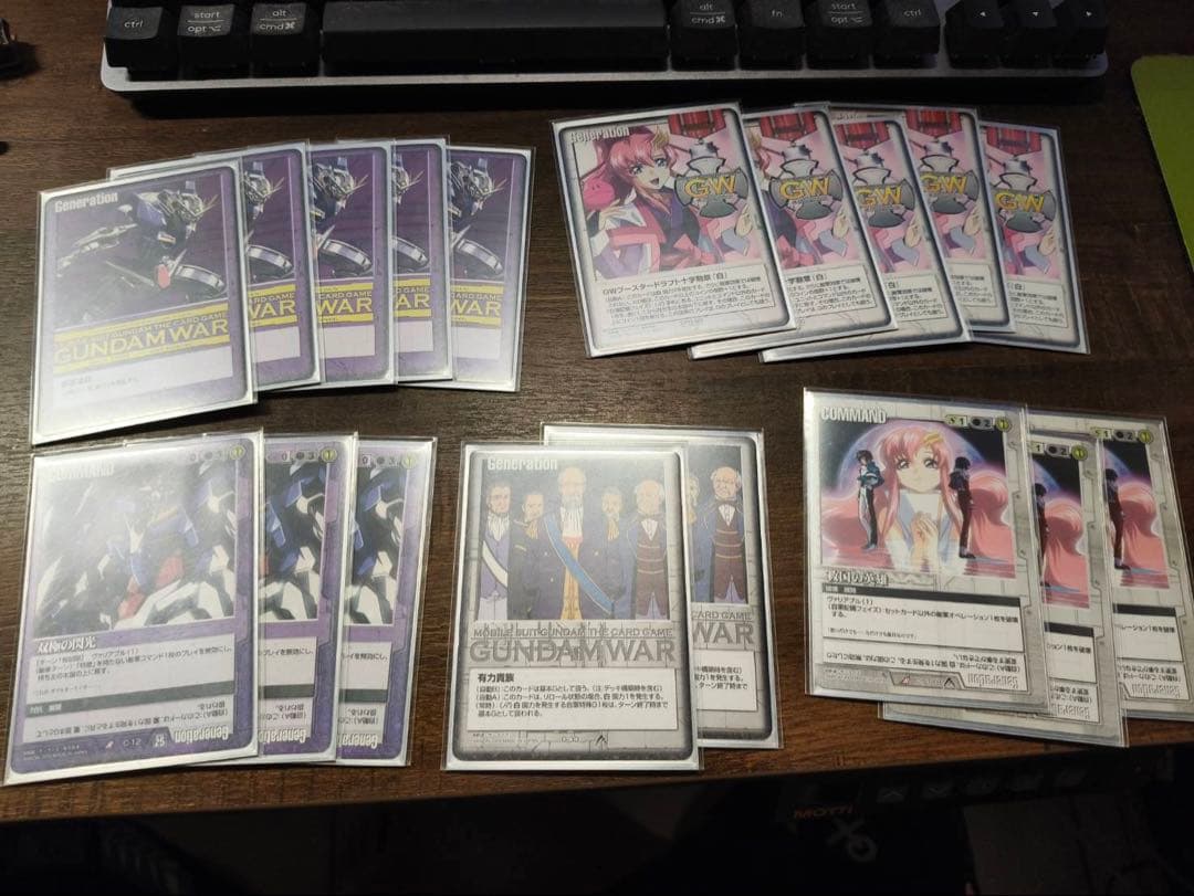 ガンダムウォー 引退品 白紫OORデッキ - メルカリ