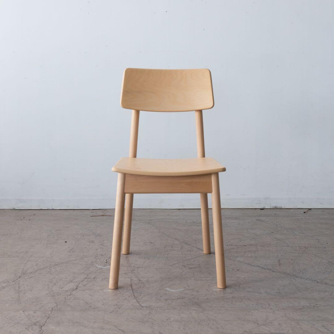 ダイニングチェア　バーチ材 ダイニングチェア 単品 バーチ 木製 マーガレット 布座 [幅43