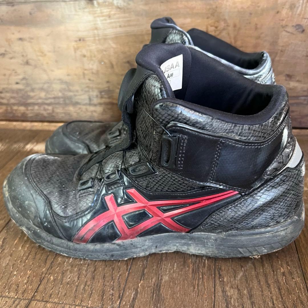 アシックス ウィンジョブ安全靴 CP304 クランベリー 27.5cm