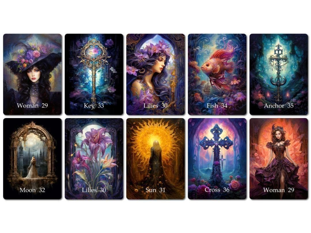 正規品ルノルマンカード】美麗イラストの海外インディーズ✨ゴシック