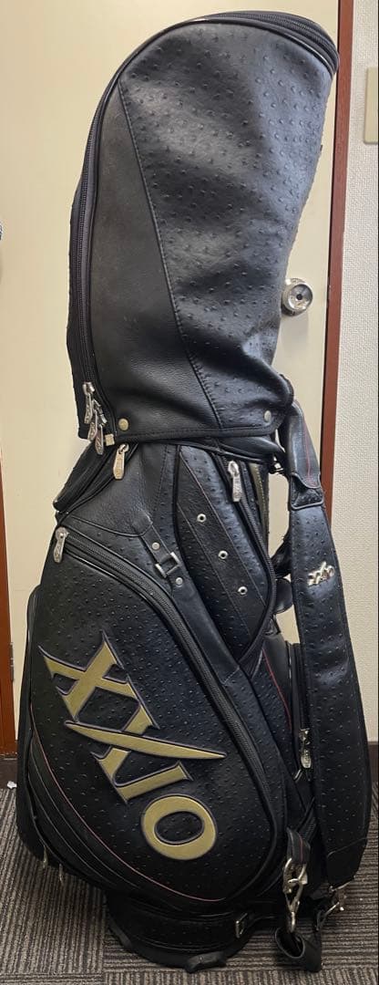 ゼクシオオーストリッチキャディバッグ　ゴルフバック　オーストリッチ　XXIO XXIO ゼクシオ（XXIO）（メンズ）ゴルフ キャディバッグ カート式 9.5