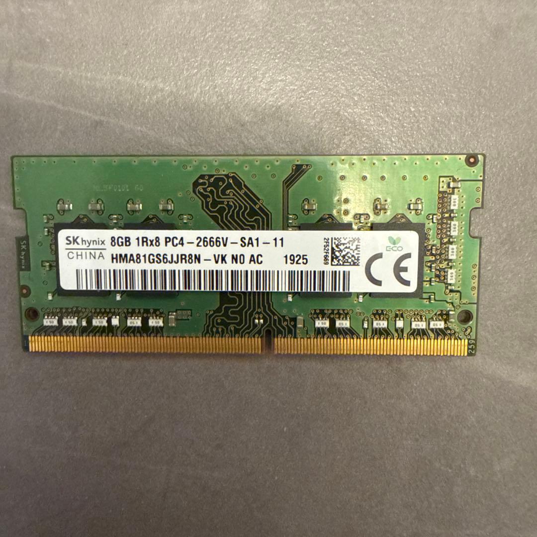 SK hynix 8GB DDR4 メモリ PC4-2666V - メルカリ