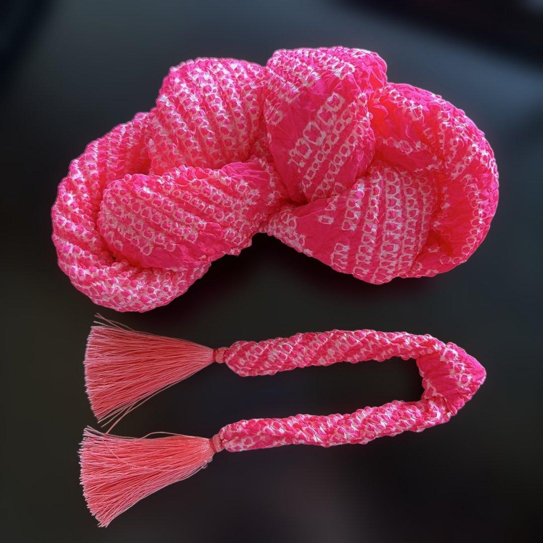 勝山髪飾り 七五三 7歳 (濃いピンク×クリーム色) 蝶 - メルカリ