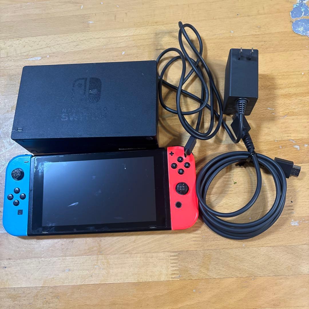 Nintendo Switch 本体 ジャンク青/赤 Joy-Con - メルカリ