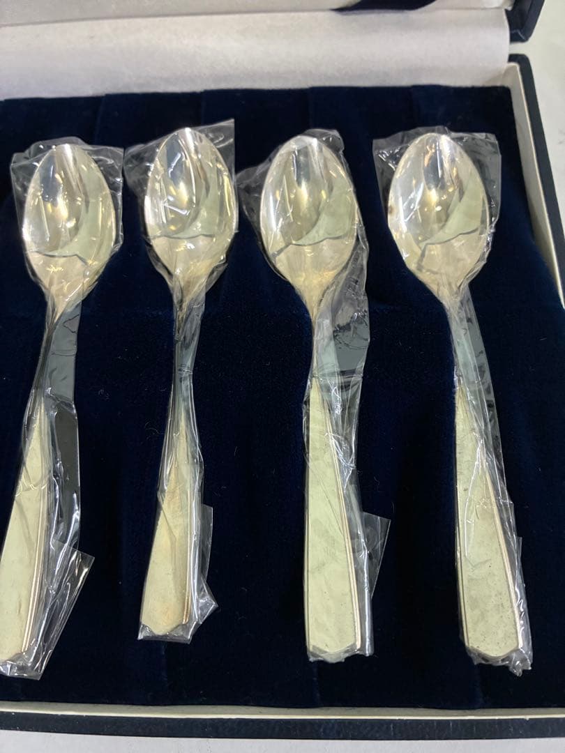 わ*ん様 Silver Wing スプーン 6本 ギフトボックス付 徳力銀製スプ