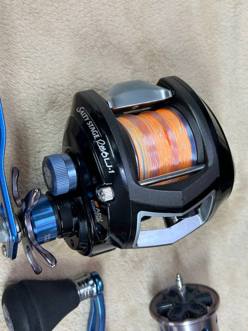 最終値下】Abuソルティーステージ REVO LJ-1 替ハンドル、スプール付