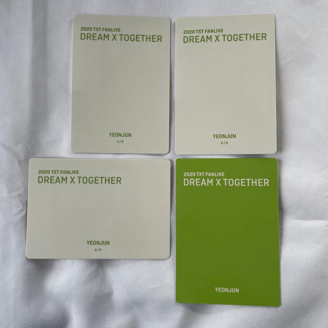 2020 TXT FANLIVE ミニフォト トレカ ヨンジュン 4枚セット - メルカリ