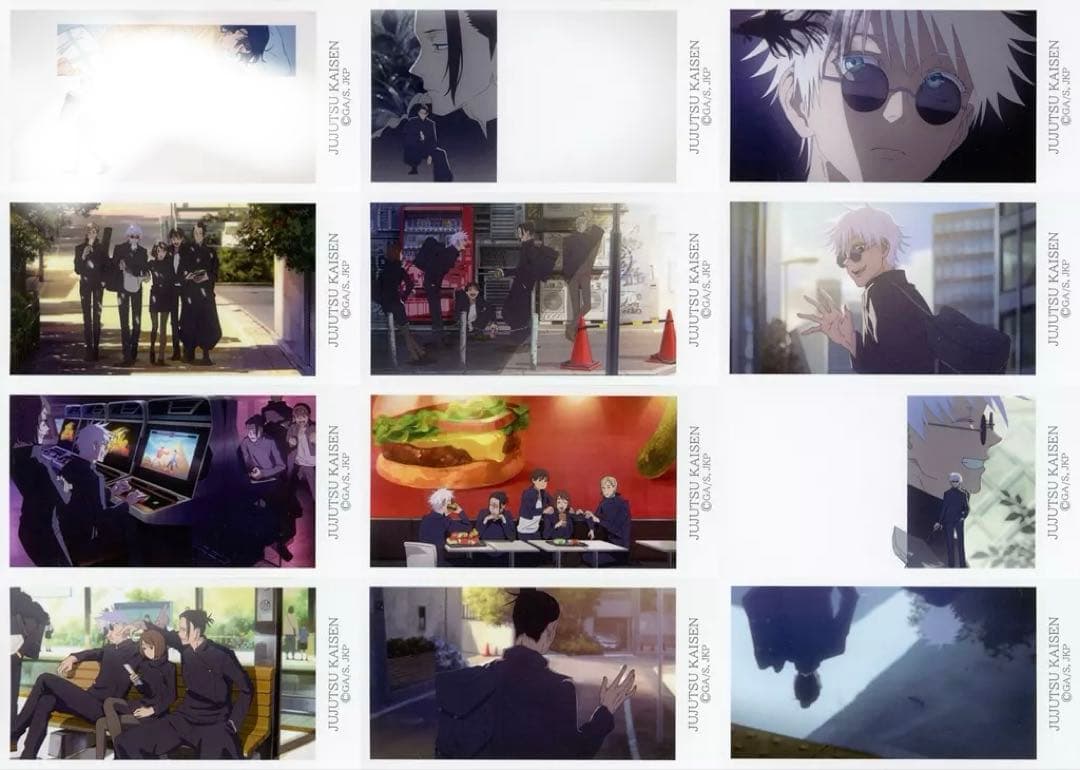 呪術廻戦 TOHO 懐玉・玉折 ED トレーディングミニカード 五条悟 夏油傑