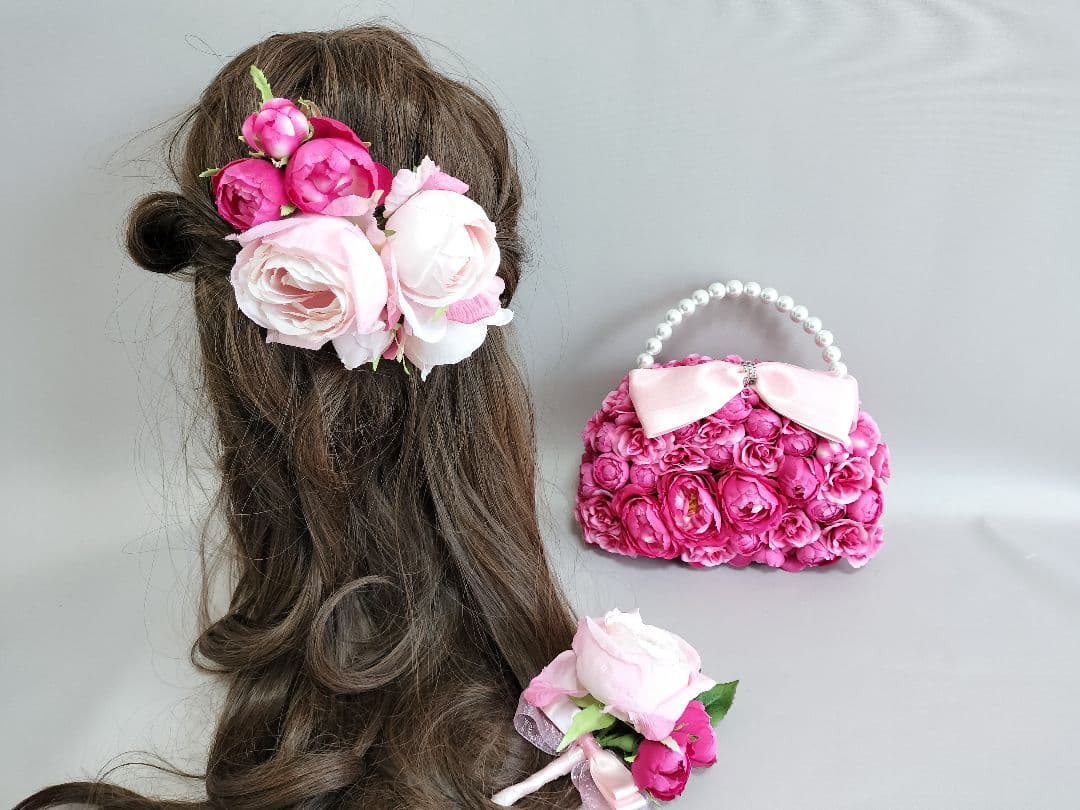 ウェディングブーケ ブートニア 髪飾り ウェディングブーケ ブートニア