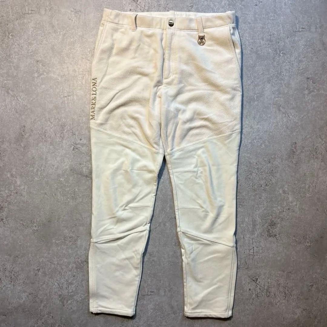 MARK&LONA マークアンドロナ フリースパンツ ロング ゴルフ 白 防風 reonard_1-240001194871