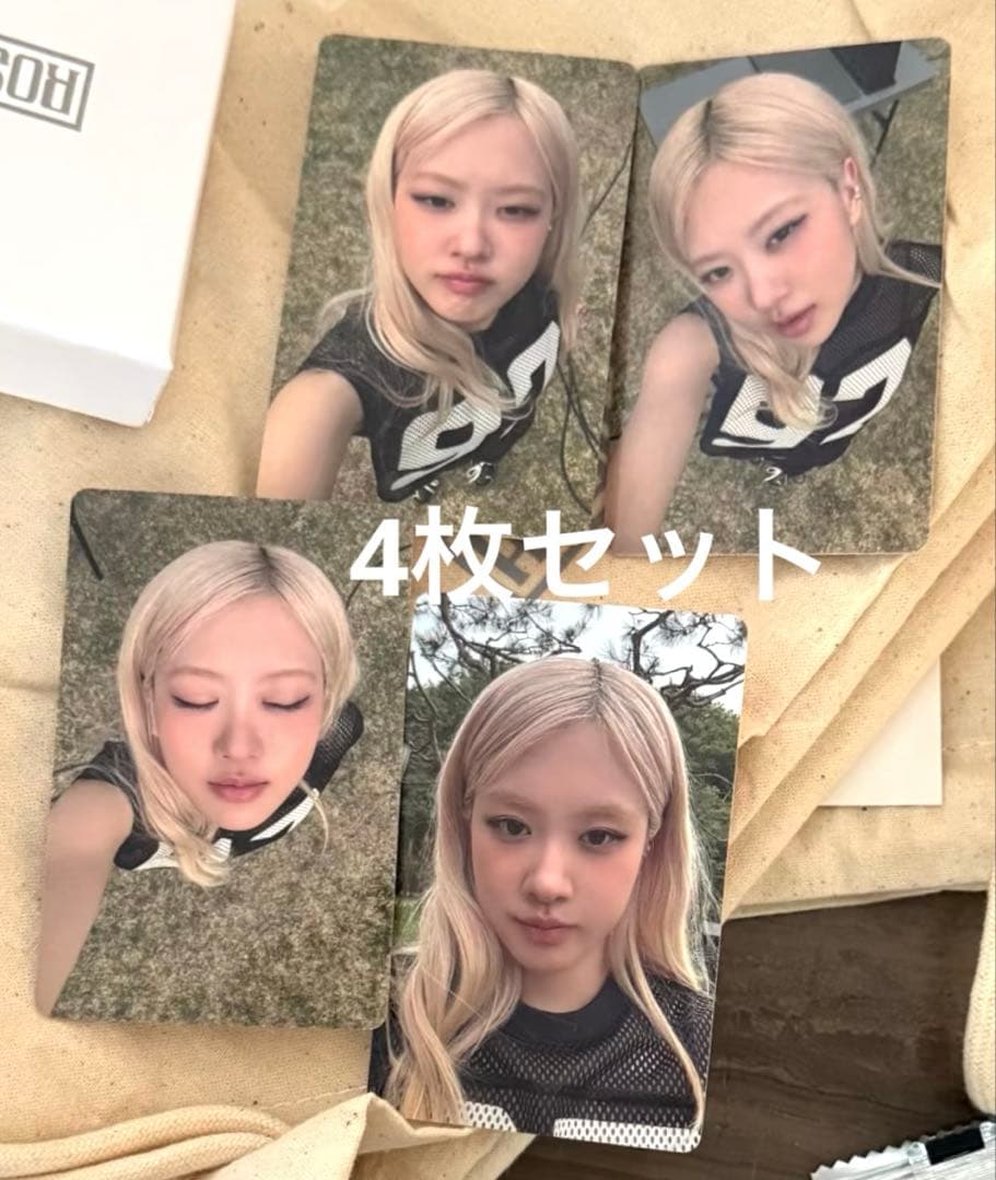 BLACKPINK ロゼ rose PUMA コラボ購入限定 トレカ 4枚セット - メルカリ