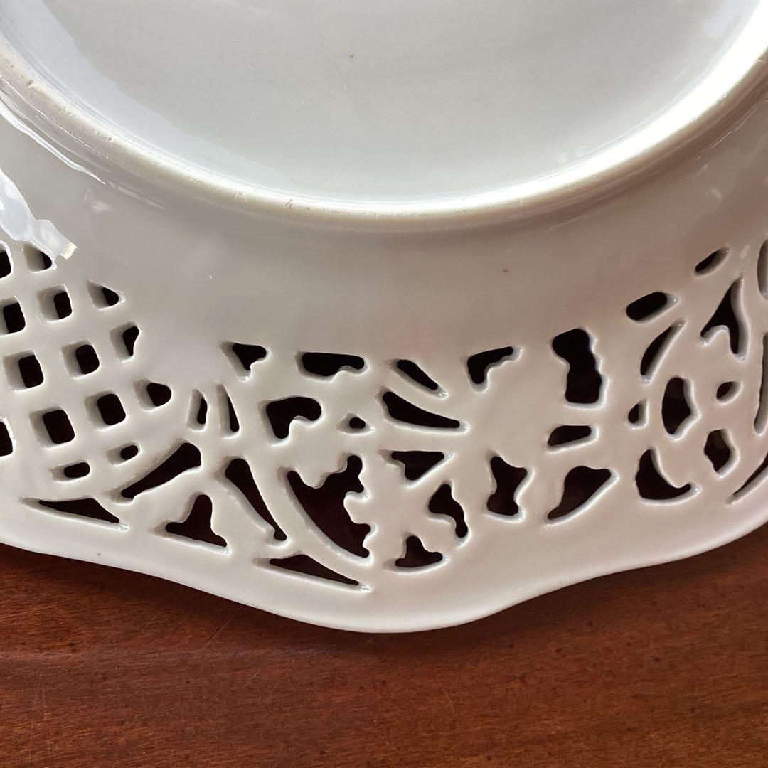 SCHUMANNBAVARIA 勿忘草24cmピアスプレートアンティーク《B》