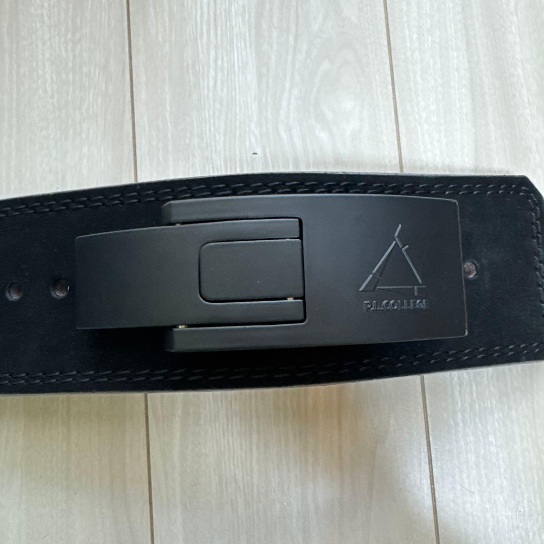 P.L.COLLEGE トレーニングパワーベルト 黒　Mサイズ