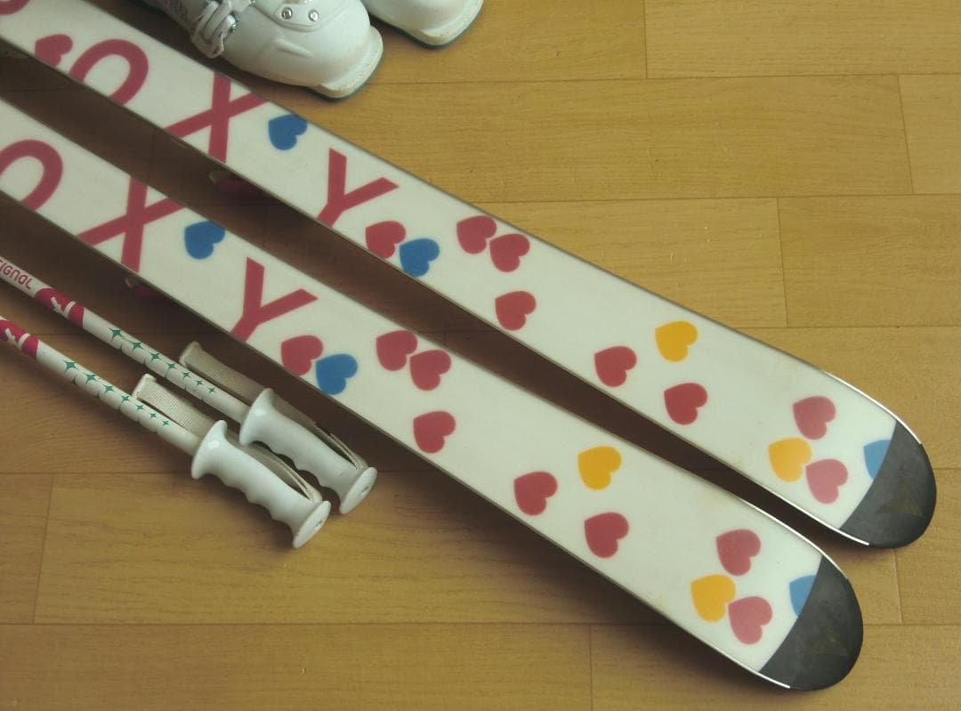 □1月限定□送料無料□ROXY□子供用スキーセット□板