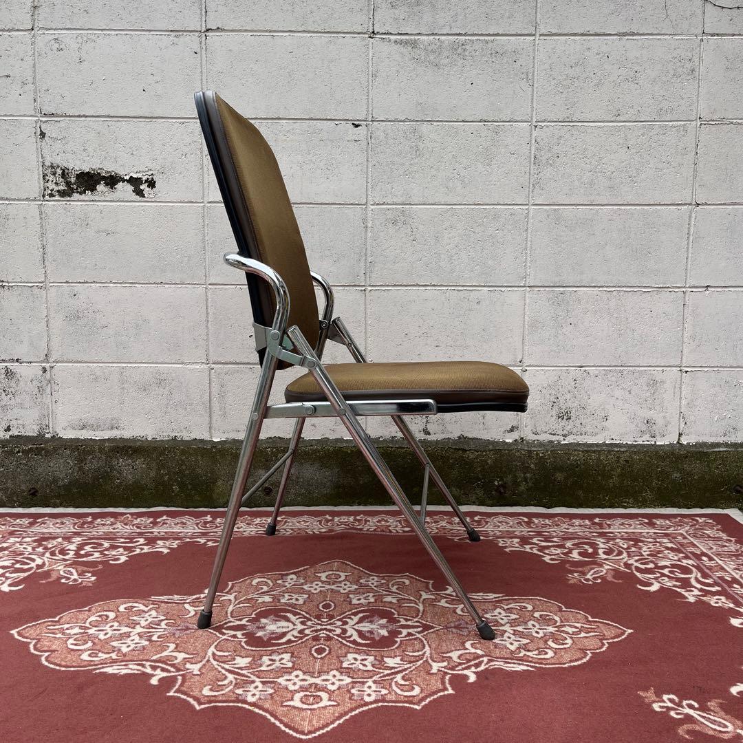 ビンテージ古家具◾️okamura 岡村 折り畳みチェア 椅子