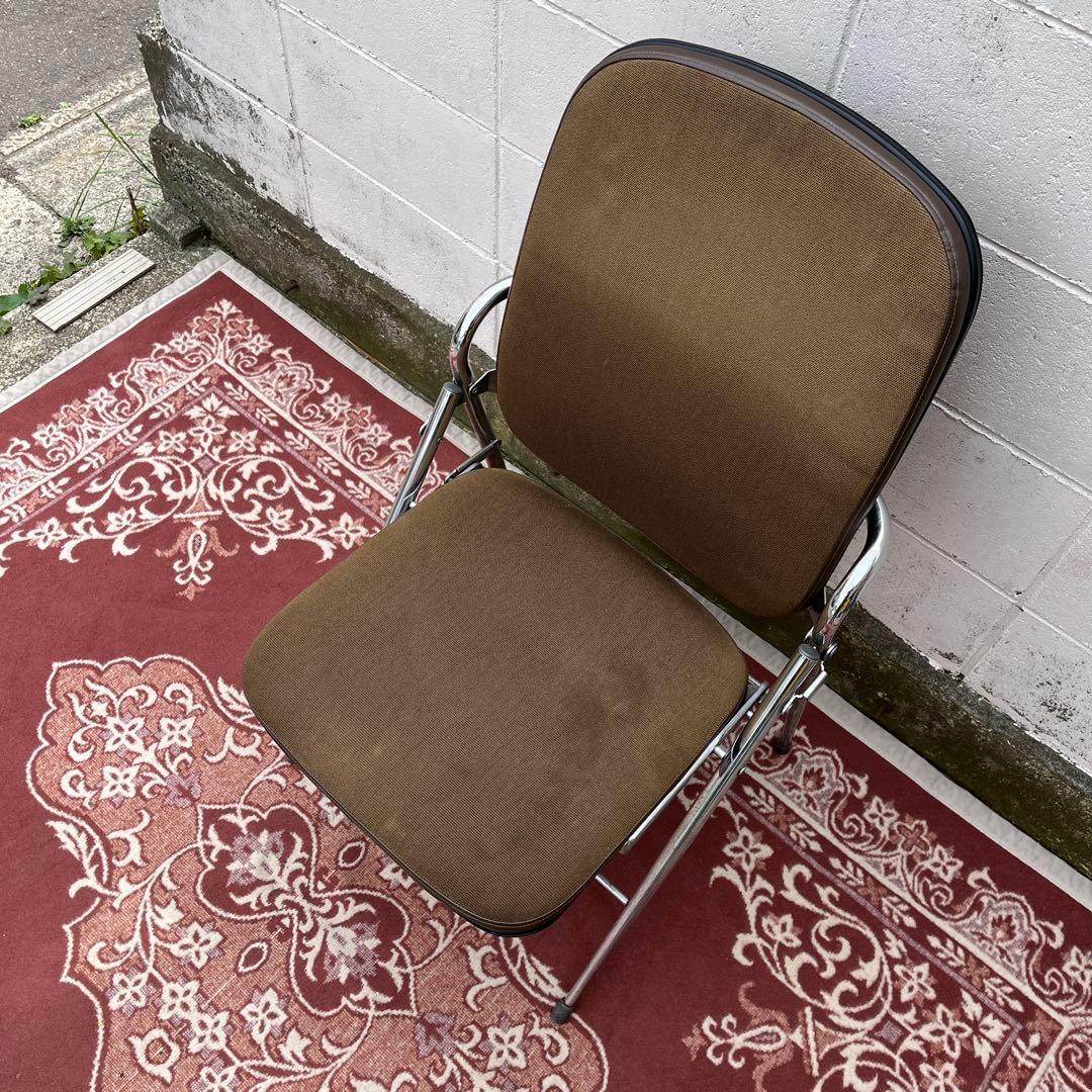 ビンテージ古家具◾️okamura 岡村 折り畳みチェア 椅子