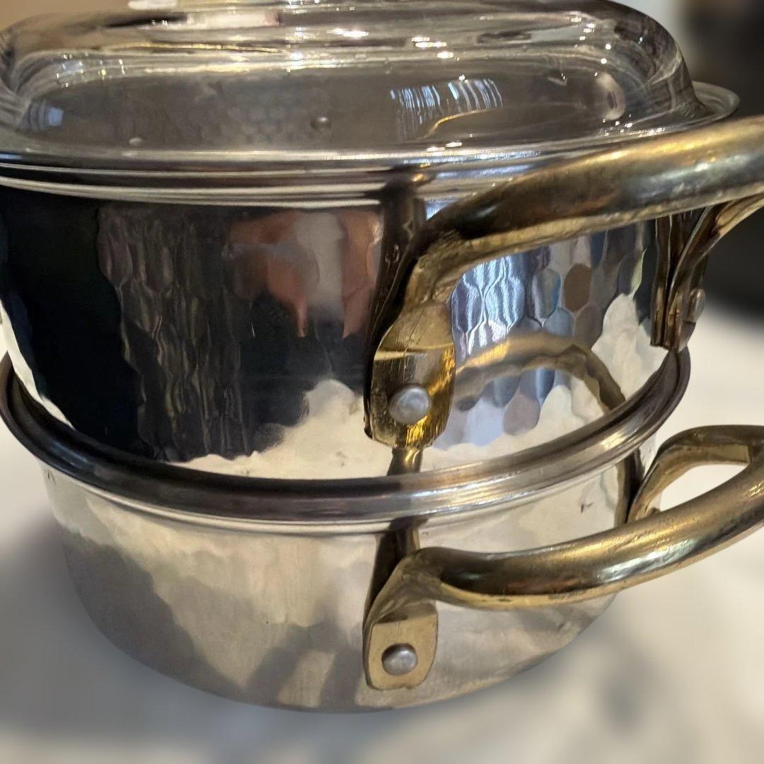 ステンレススチール 蒸し器 両側ハンドルVシリーズ18-8 - メルカリ