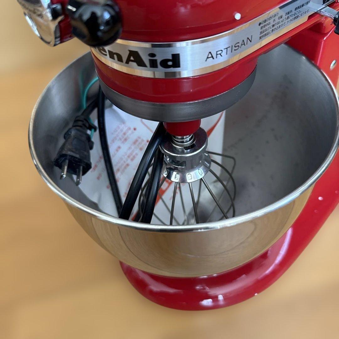 新品】動作確認済KitchenAidArtisanスタンドミキサーレッド - メルカリ