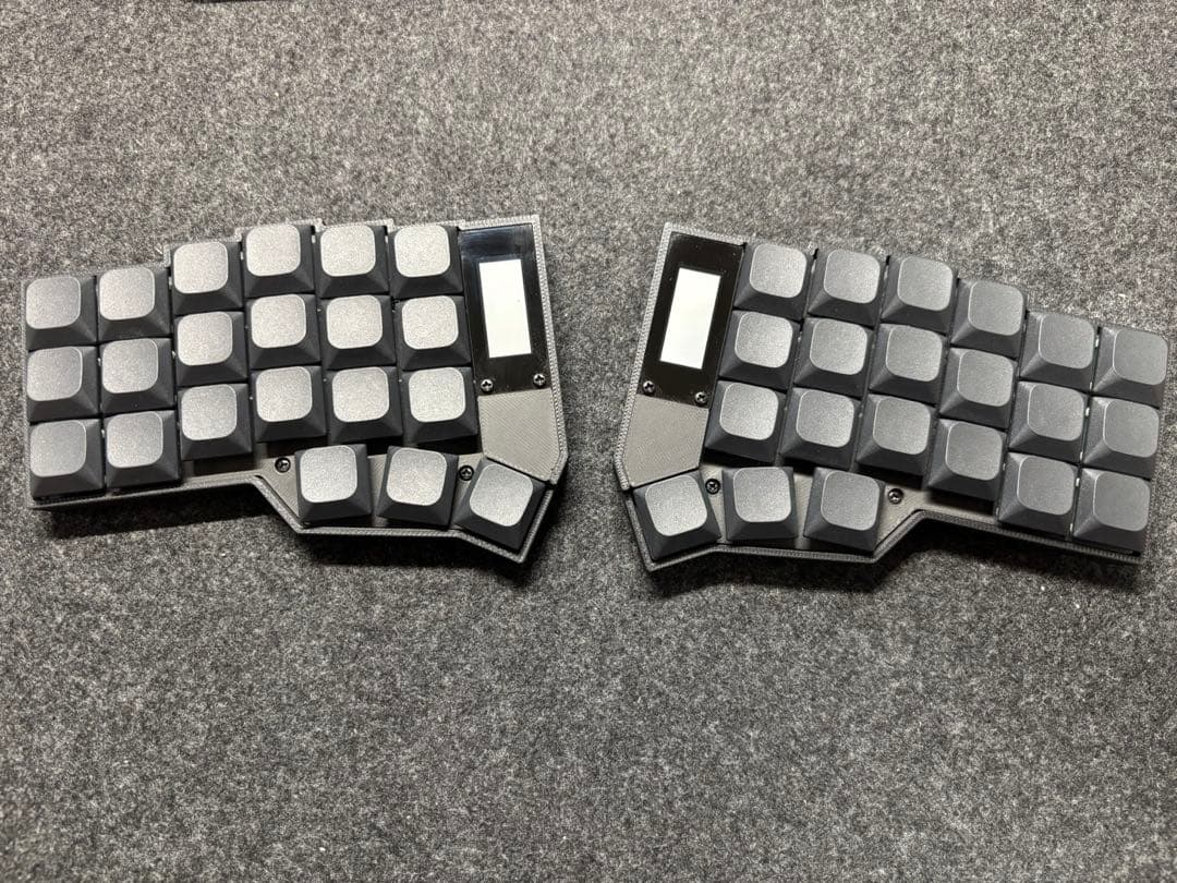 Corne V3ベース ロープロファイルキーボード 有線/無線接続 【自作