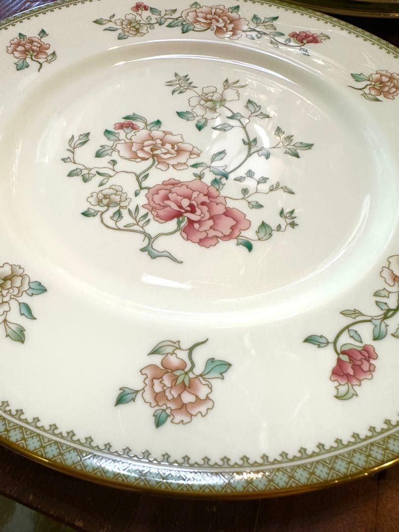 ミントン ジャスミン27cmディナー皿￼6枚セット バラ売りOK - メルカリ