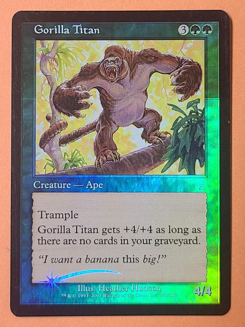 MTG Foil ゴリラのタイタン 英語版1枚 ODY オデッセイ - メルカリ