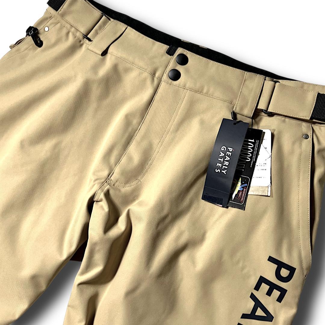 パーリーゲイツ 3.9万 防汚防水防風 ストレッチ スノーウェア XL ベージュ