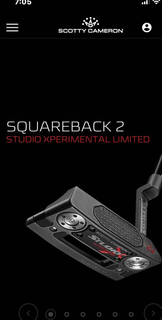 限定】スコッティキャメロン スタジオXperimental スクエアバック2