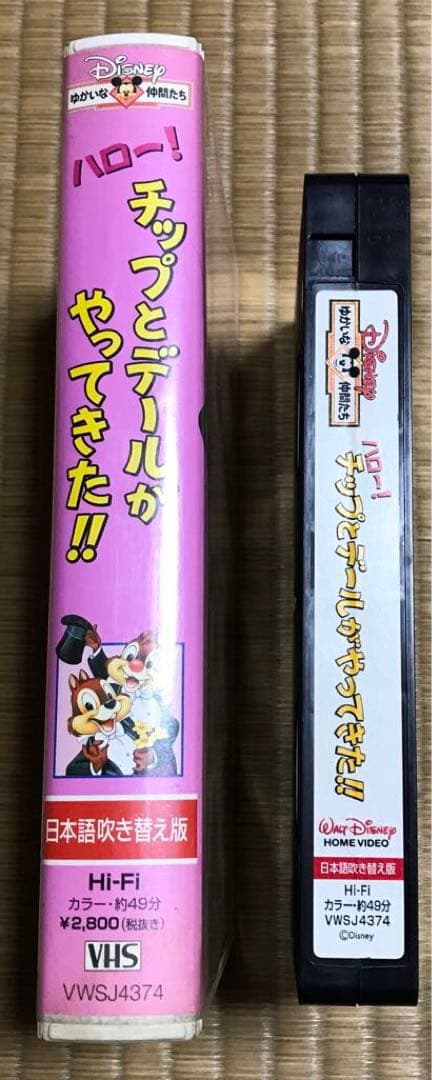 VHS ディズニー ハロー！ チップとデールがやってきた‼︎ - メルカリ