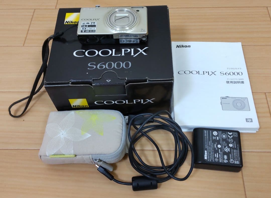 動作確認済Nikon COOLPIX S6000 箱、説明書、充電器、専用ケース 楽天市場】nikon coolpix s6000 充電器の通販