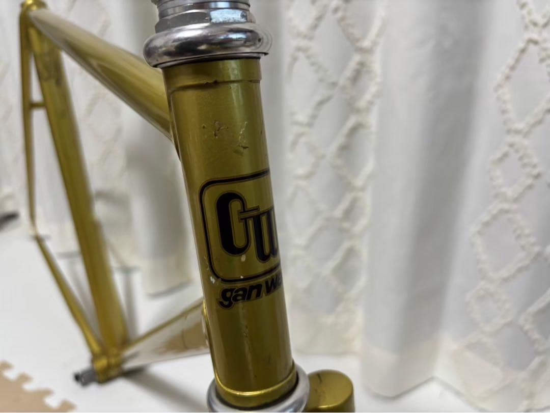 Ganwell ゴールド ピストフレーム NJS #002 GANWELL ピストバイク