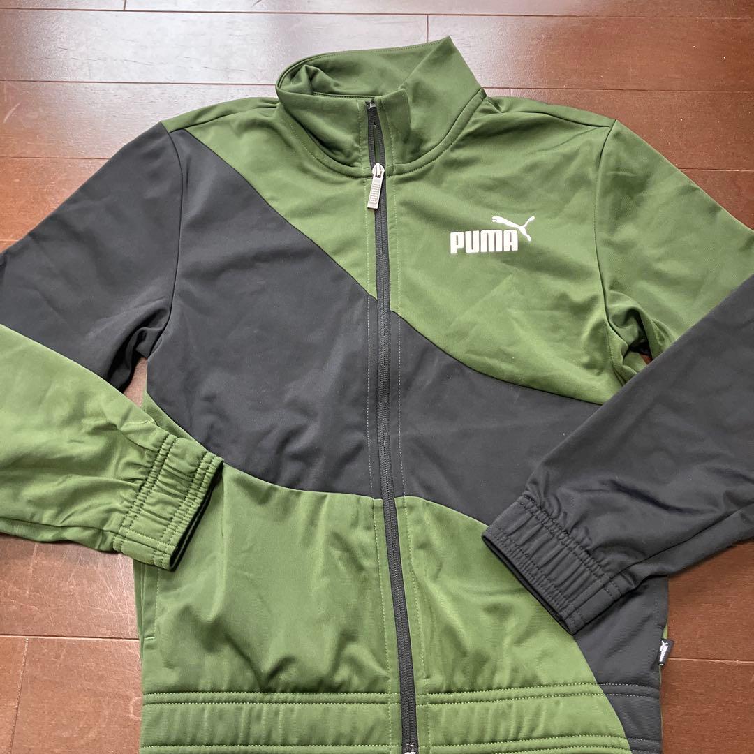 PUMA ジャージセット オリーブグリーン/ブラック - メルカリ
