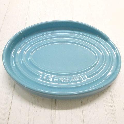 ル クルーゼ 海外限定 オーバル スプーン レスト ターコイズ - メルカリ