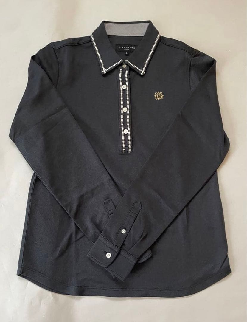 ☆美品☆セントアンドリュース　レディース長袖ポロシャツ St ANDREWS セントアンドリュース レディース ゴルフウェア 長袖シャツ